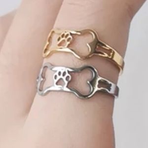 🐾 DOG PAWPRINT RING